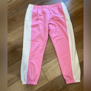 Gola Women’s Pink and White Colorblock Joggers size Large- sold @ Anthropologie
